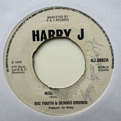 Big Youth, Dennis Brown - Ride On, Ride On / Wild Goose Chasepicture