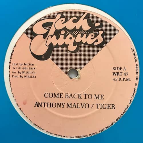 Anthony Malvo, Tiger – Come Back To Me