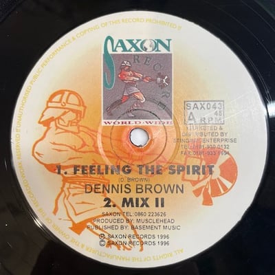 Dennis Brown - Feeling The Spirit / My Time picture 2