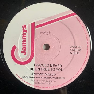Anthony Malvo - Midnight Cowboy / I Would Never Be Untrue To You picture 2
