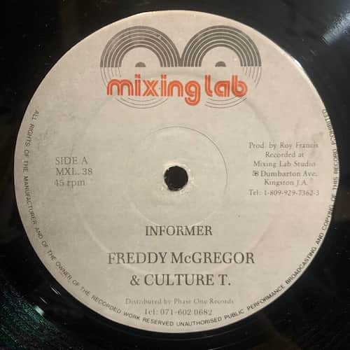 Freddie McGregor, Culture T – Informer