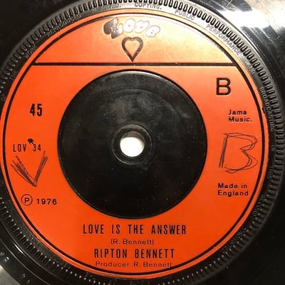 Ripton Bennett - Hold On / Love Is The Answer picture 2
