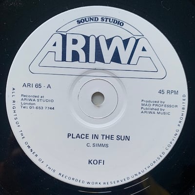 Kofi, Mad Professor, The Robotiks - Place In The Sun / Time Warp picture 2