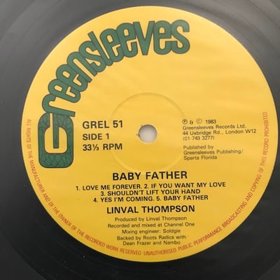 Linval Thompson - Baby Father picture 4