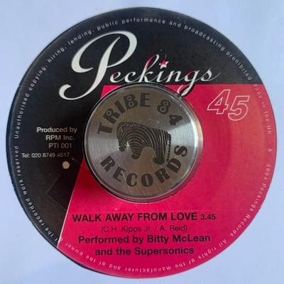 Bitty Mclean, The Supersonics - Walk Away From Love picture 2