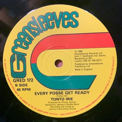 Patrick Andy, Tonto Irie - Sting Me A Sting Shock Me A Shock / Every Posse Get Ready picture 2