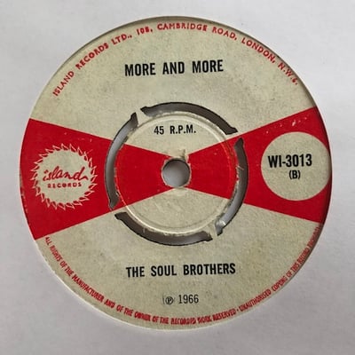 Delroy Wilson, The Soul Brothers - Dancing Mood / More And More picture 2