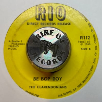 The Clarendonians - Rudie Bam Bam / Be Bop Boy picture 2