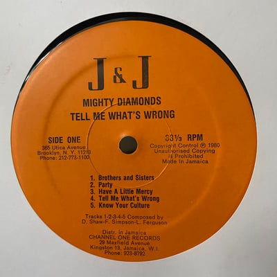 The Mighty Diamonds - ....Tell Me What's Wrongpicture