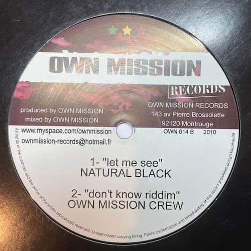 Ras Zacharri, Elijah Prophet, Natural Black, Own Mission – I Don't Know / Can't Trust Them / Let Me See / Don't Know Riddim