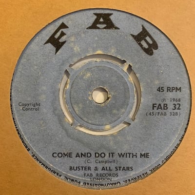 Fitzroy D. Long, Prince Buster's All Stars, Prince Buster, Prince Buster's All Stars - Got A New Girl / Come And Do It With Me picture 2