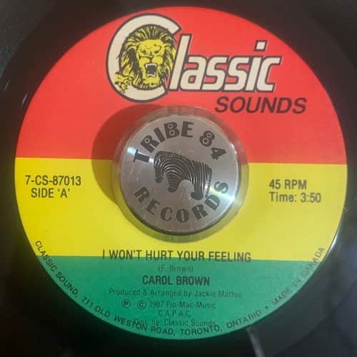 Carol Brown – I Won't Hurt Your Feelings