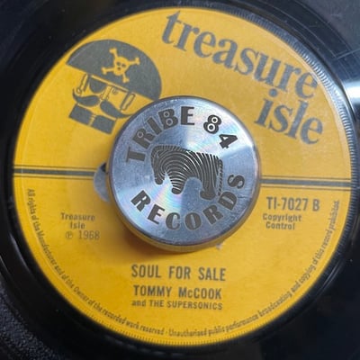 The Silvertones, Tommy McCook & The Supersonics - Midnight Hour / Soul For Sale picture 2