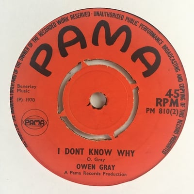 Owen Gray - Sugar Dumpling / I Don't Know Why picture 2
