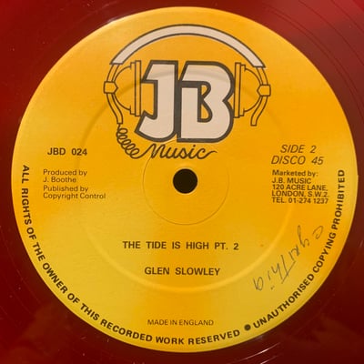 Glen Sloley - The Tide Is High picture 2