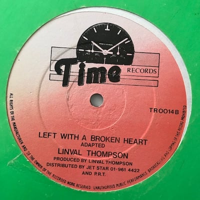 Linval Thompson - Ready For Dem / Left With A Broken Heart picture 2