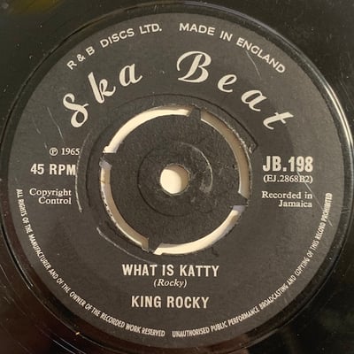 Clancy Eccles, Anthony Rocky Ellis - Miss Ida / What Is Katty picture 2