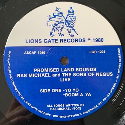 Ras Michael & The Sons Of Negus - Promised Land Sounds - Rockin' Live Ruff N Tuff picture 3