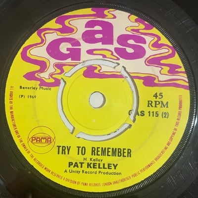 Pat Kelly - How Long Will It Take / Try To Remember picture 2