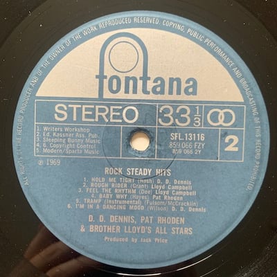 D.D. Dennis, Pat Rhoden, Brother Lloyd's All Stars - Rock Steady Hits Of 69 picture 4