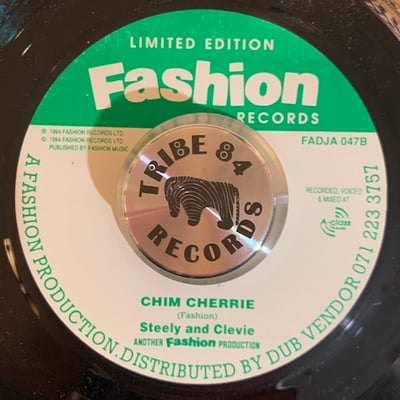 Barry Boom, Steely & Clevie - I'm In Love / Chim Cherrie picture 2
