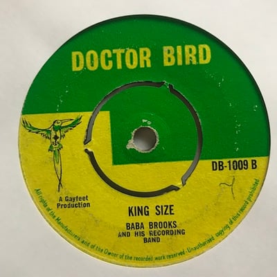 The Saints, The Baba Brooks Band, The Baba Brooks Band - Brown Eyes / King Size picture 2