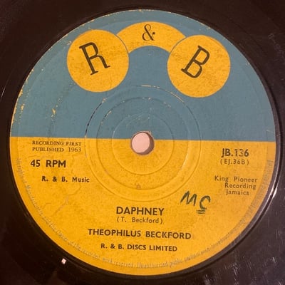 Theophilus Beckford - Bullo Man / Daphney picture 2