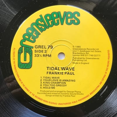 Frankie Paul - Tidal Wave picture 2