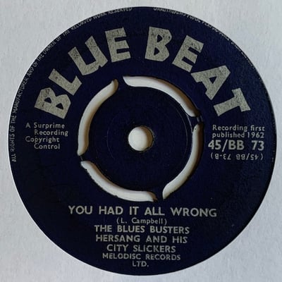 The Blues Busters, Herman Sang, The City Slickers - There's Always Sunshine / You Had It All Wrong picture 2