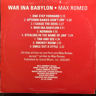 Max Romeo, The Upsetters - War Ina Babylon picture 2