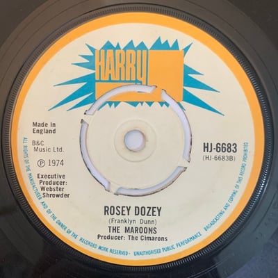 The Maroons - Rock Your Baby / Rosey Dozey picture 2