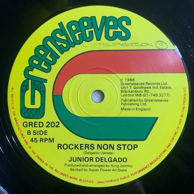 Gregory Isaacs, Junior Delgado - No Good Girl / Rockers Non Stop picture 2