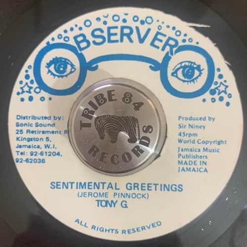 Tony G – Sentimental Greetings