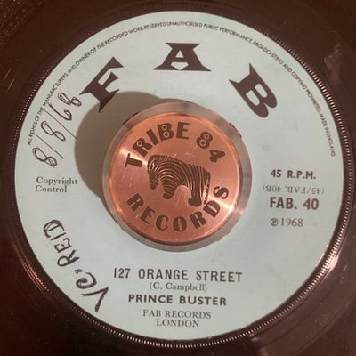 Prince Buster's All Stars - Roughrider / 127 Orange Street picture 2