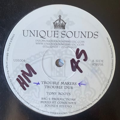 Tony Roots - Trouble Makers / Meditation picture 2