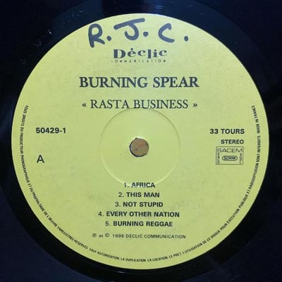 Burning Spear - Rasta Business picture 4