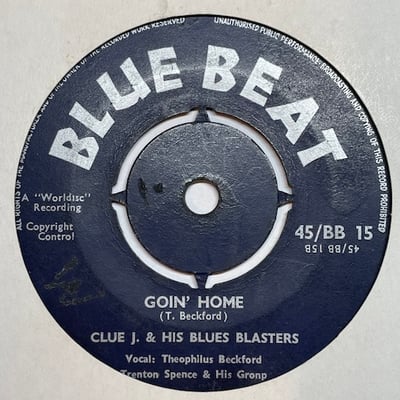 Clue J. & The Blues Blasters, Trenton Spence & His Group - Easy Snapping / Goin' Home picture 2