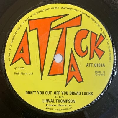 Linval Thompson - Don't You Cut Off You Dread Locks picture 2