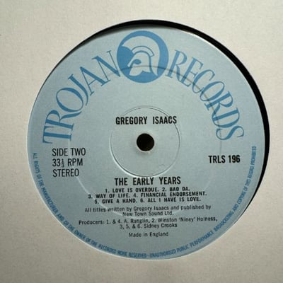 Gregory Isaacs - ...The Early Years picture 2