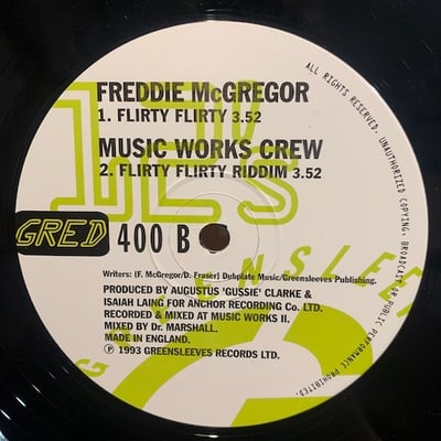Freddie McGregor, The Music Works Crew - This Carry Go Bring Come (Chatty Chatty Mouth) / Flirty Flirty Riddim picture 4