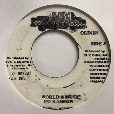 Ini Kamoze - World A Music / Call A Taxi picture 2
