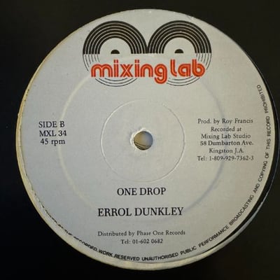 Crime Stoppa, Errol Dunkley - Don't Touch Crack / One Drop picture 2