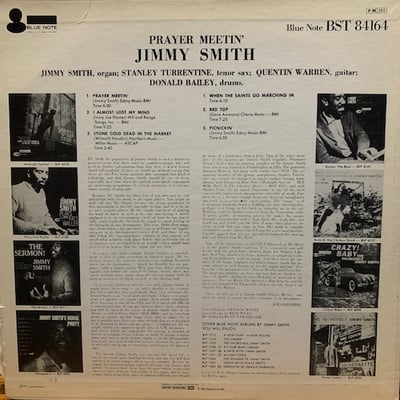 Jimmy Smith - Prayer Meetin' picture 2