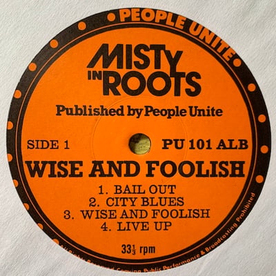 Misty In Roots - Wise And Foolish picture 3