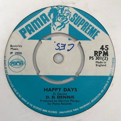 D.D. Dennis - My Way / Happy Days picture 2