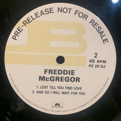 Freddie McGregor - And So I Will Wait For You picture 2