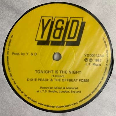 Dixie Peach, The Offbeat Posse - Hold Onto Your Man / Tonight Is The Night picture 2