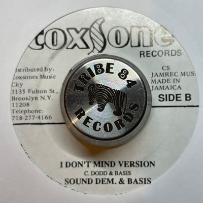 The Bassies - I Don't Mind / I Don't Mind Version picture 2