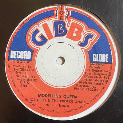Eek-A-Mouse, Joe Gibbs & The Professionals - Once A Virgin / Modelling Queen picture 2