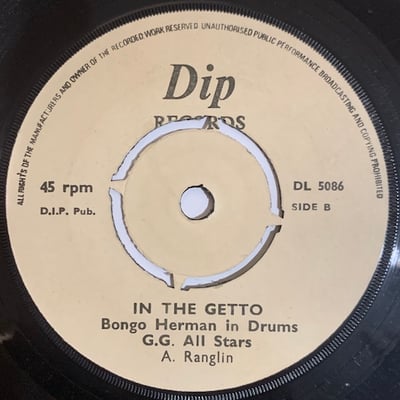 G.G. Allstars, Shorty The President, Bongo Herman - Learning / In The Getto picture 2
